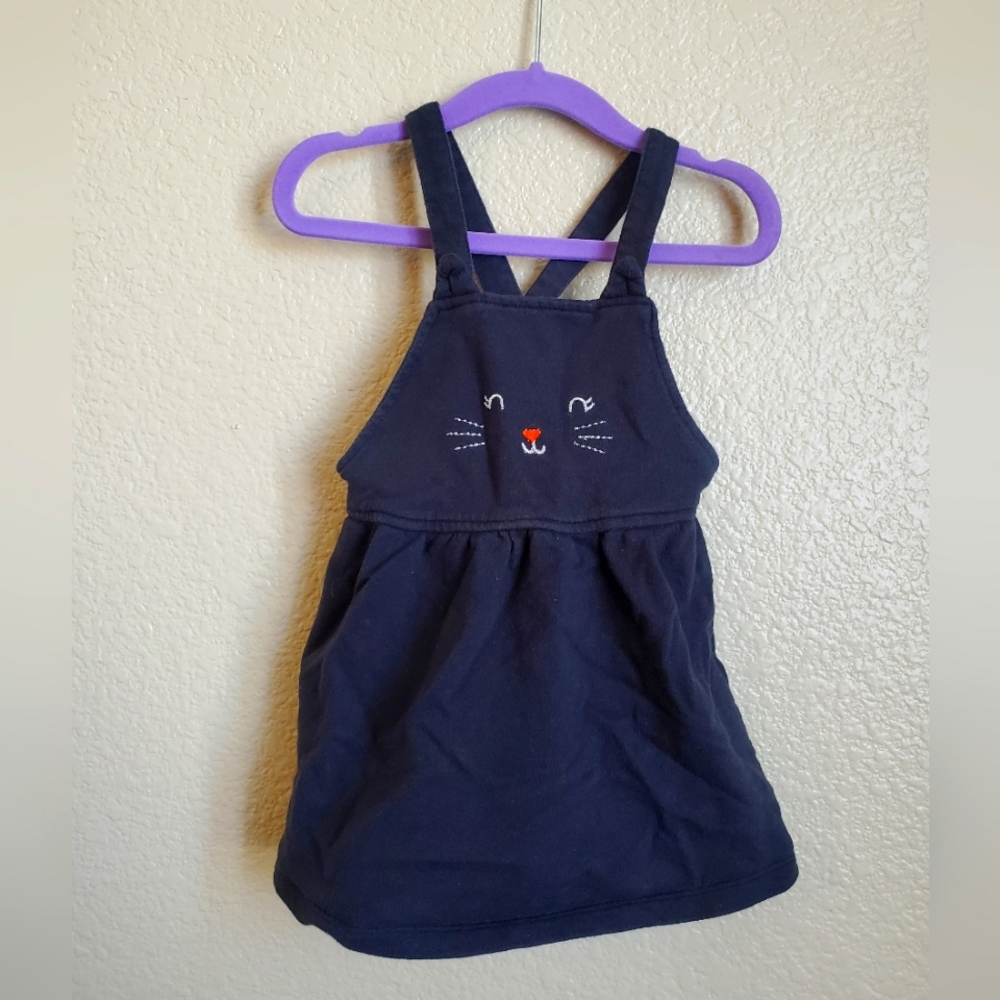 Carter's Black Cat Jumper Dress 18m